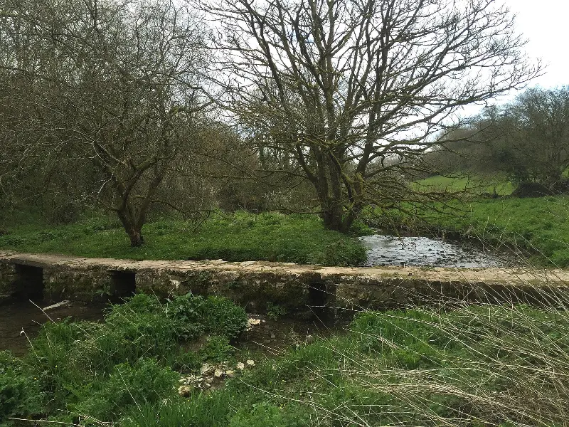 Castle upon Alun Clapper Bridge