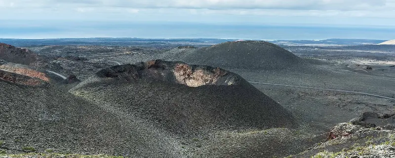Cave and lava canyon