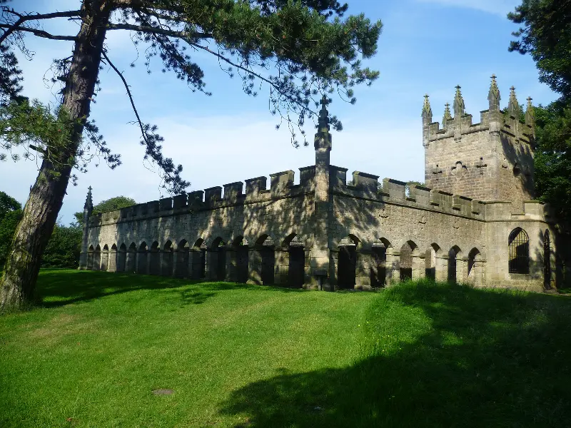 Deer shelter in Auckland Castle Park